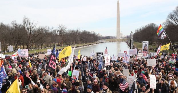 Watch: The HUGE Vaccine Mandate Protests In DC